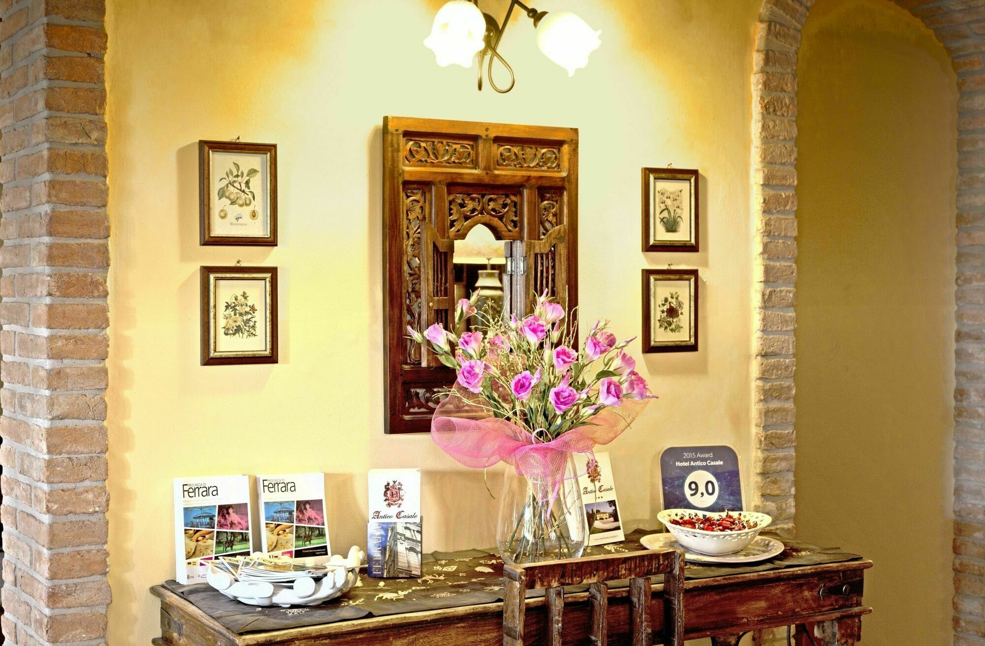 Hotel Antico Casale Vigarano Mainarda ภายนอก รูปภาพ